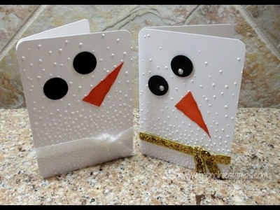 Snowman gift card holder