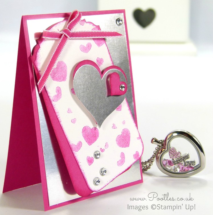 South Hill Designs & Stampin' Up! Sunday Hot Pink Heart Tutorial