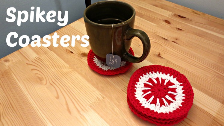 Spikey Coasters - Crochet Pattern