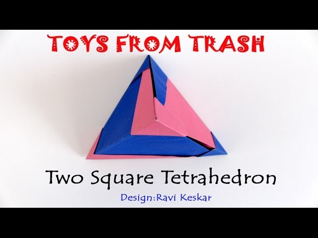 Two Square Tetrahedron |  Marathi | Maths with Origami