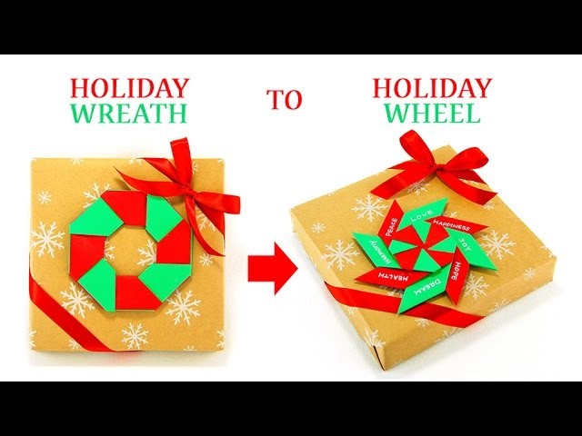 X'mas Wreath & Wheel Gift Wrapping