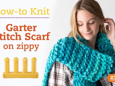 Zippy Loom - Garter Stitch Scarf, complete pattern