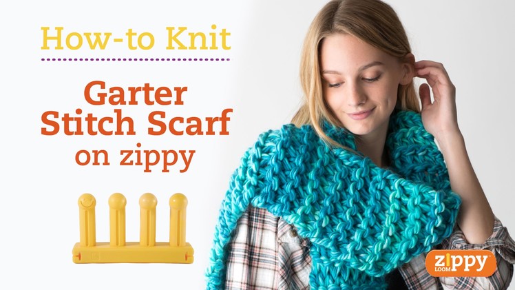 Zippy Loom - Garter Stitch Scarf, complete pattern