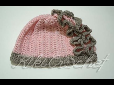 Crochet Ruffle Stitch Hat (English Tutorial- pt 1)