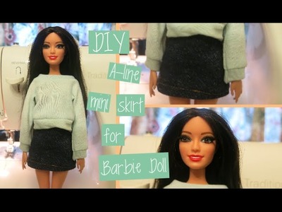 DIY A-line Barbie Skirt| Easy Sewing