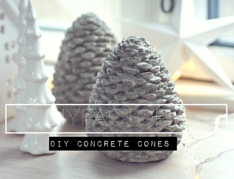 DIY - Concrete cones from mold