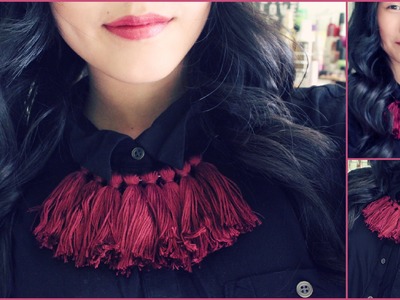 DIY Fashion: Statement Tassel Necklace | Fall Inspired