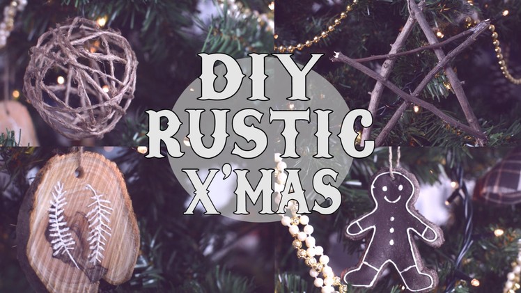 DIY Rustic Christmas Tree Ornaments
