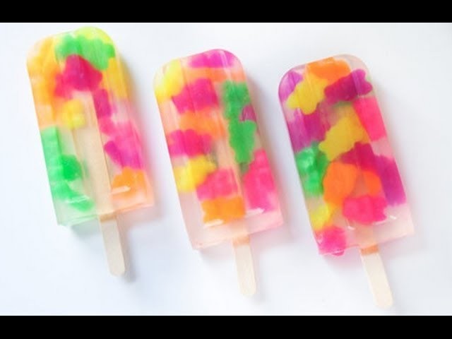 DIY tumblr Gummy bear Popsicles!