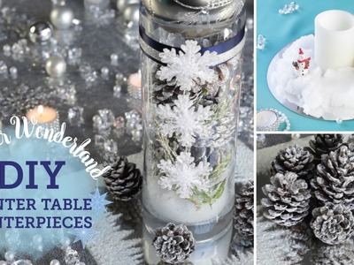 DIY Winter Wonderland: Table Centerpieces (+ fake snow!) | BalsaCircle.com