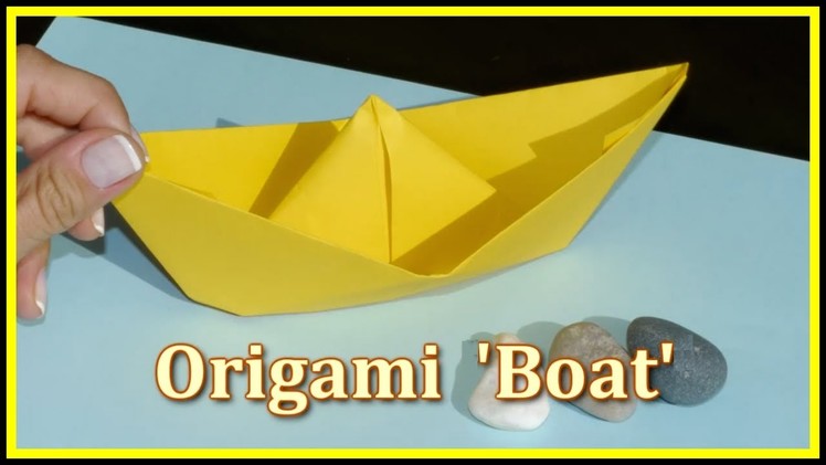 Easy ORIGAMI BOAT DEMO - Children's Educational Videos: Games & Puzzles for Kids!