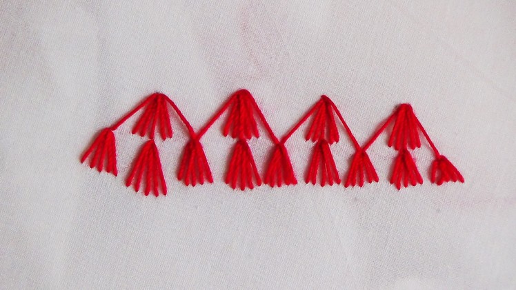 Hand Embroidery: Tassel Stitch