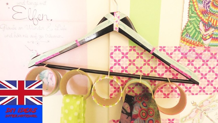 Hanger Crafting from Cardboard – Create a custom hanger for scarfs and shawls – kerchief rag cloth