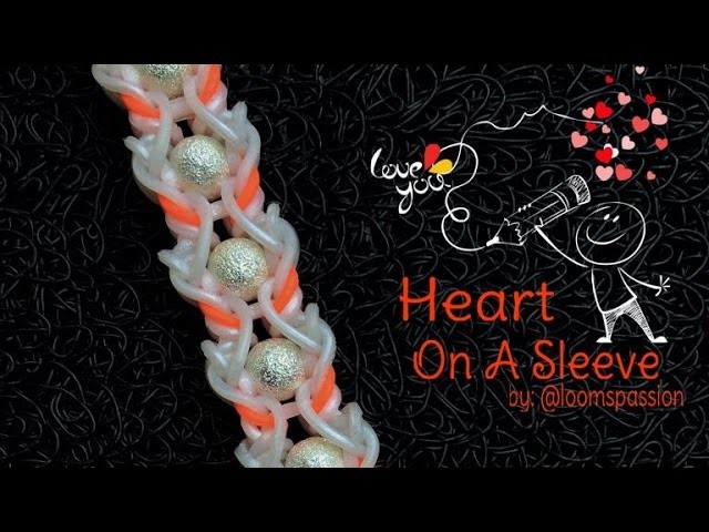 HEART ON A SLEEVE Hook Only bracelet tutorial