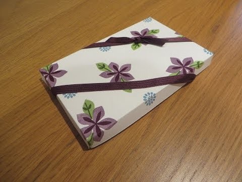 Hidden Compartment Gift Box Tutorial using Flower Patch by Stampin' Up