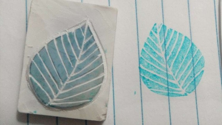 How To Carve A Leaf Eraser Stamp - DIY Crafts Tutorial - Guidecentral