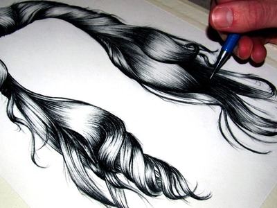 How to draw Realistic Hair