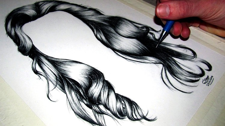 How to draw Realistic Hair