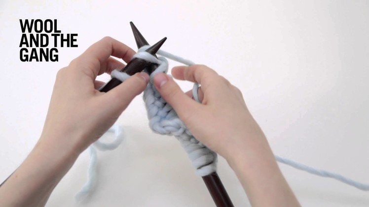 How to knit garter stitch
