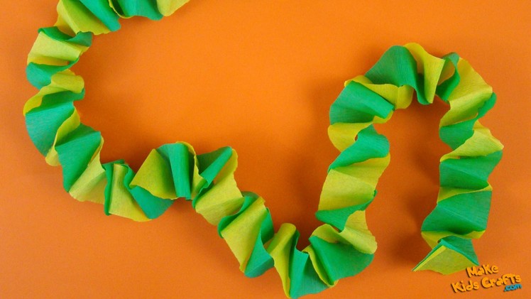 How to make a Crepe Paper Chain?