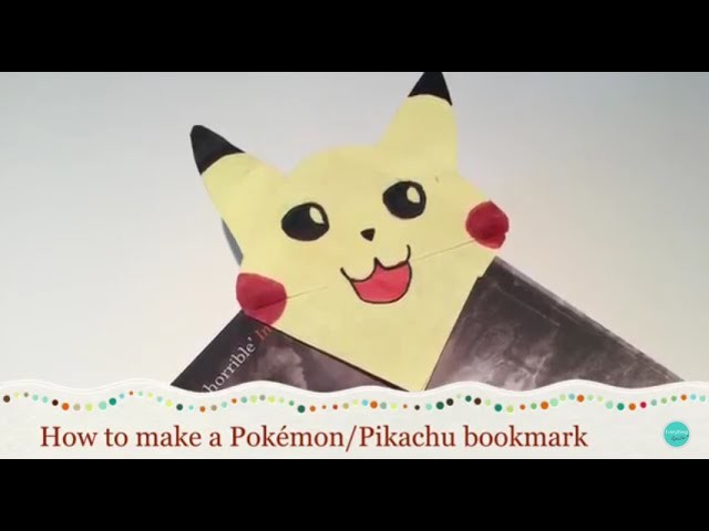 How To Make A Pikachu Bookmark