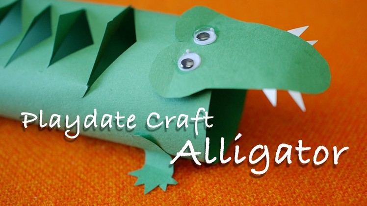 How to Make an Alligator-- Easy Paper Craft