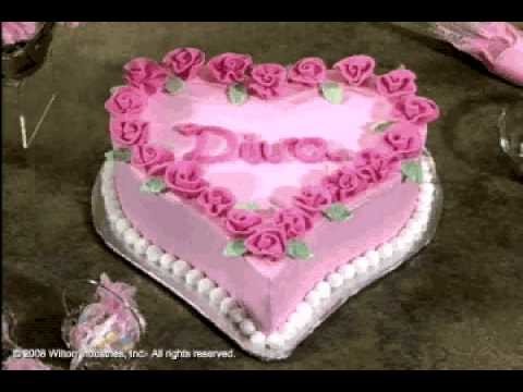 How to Make and Decorate a Diva Heart Cake by Wilton