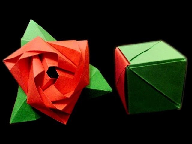 How to make: Origami Magic Rose Cube (Valerie Vann)