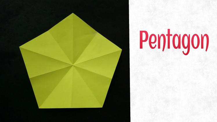 How to make Pentagon from a Square sheet !!