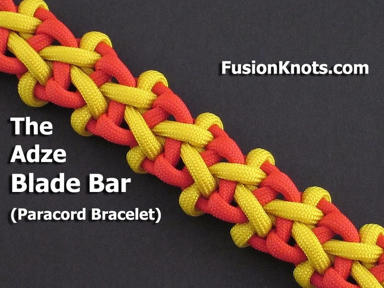 How to Make the Adze Blade Bar (Paracord) Bracelet by TIAT