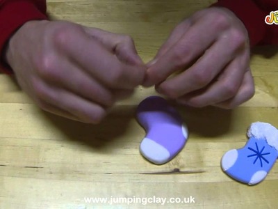 Jumping Clay Tutorial - How to make a Christmas Stocking Decoration