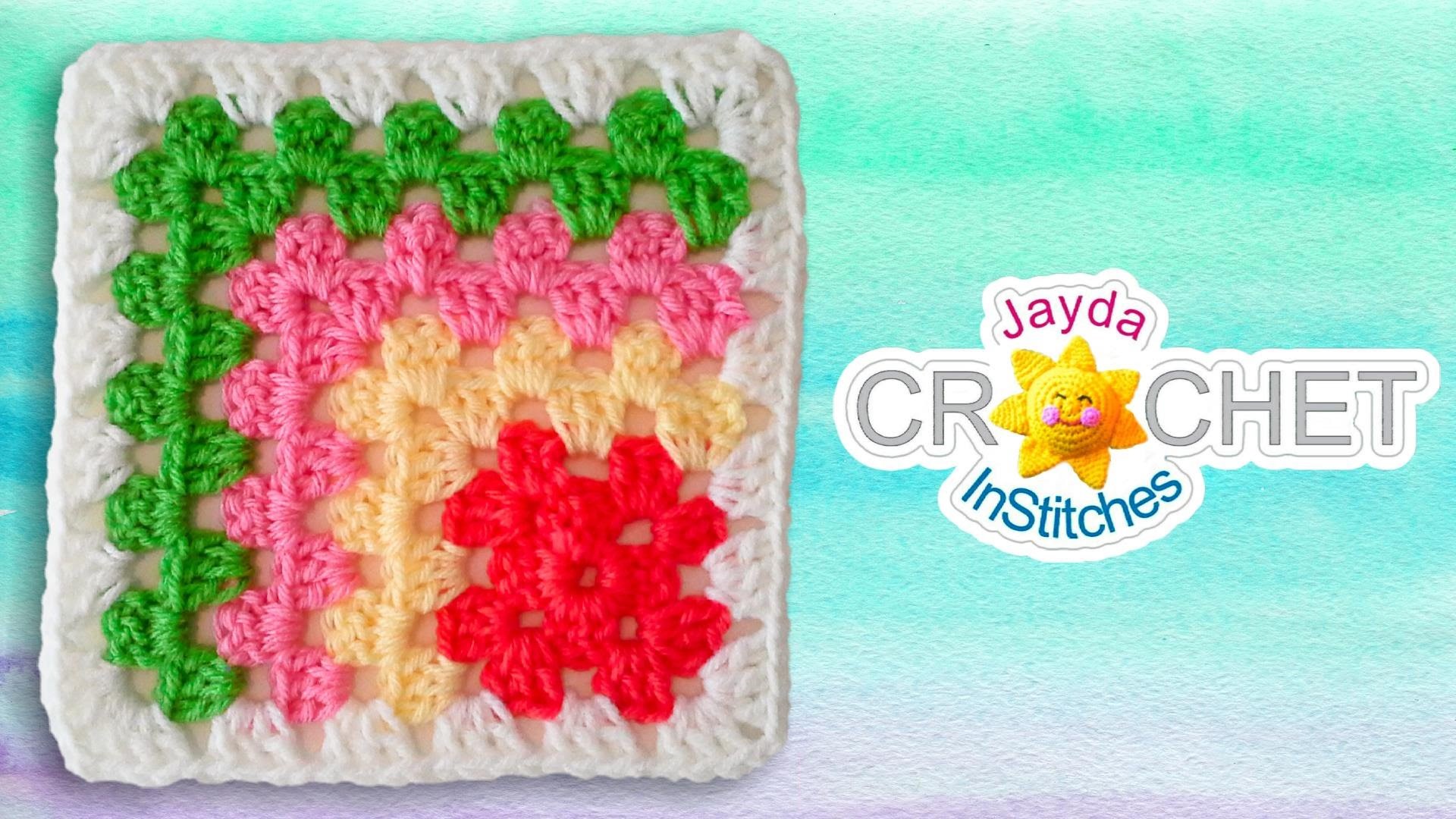 Mitered Granny Square Crochet Pattern 