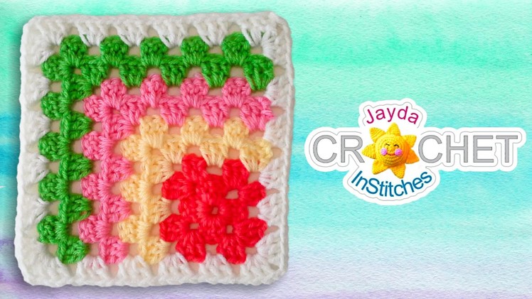 Mitered Granny Square Crochet Pattern