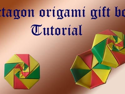 Octagon origami gift box tutorial