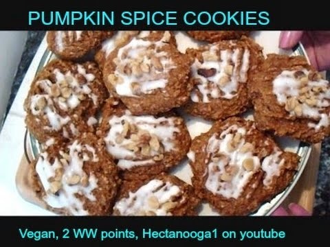 PUMPKIN SPICE COOKIES recipe, Vegan, 2 POINT WW Cookies,