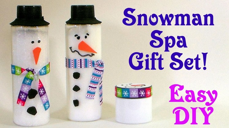 Snowman Spa Gift Set Easy DIY kids can make