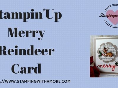 Stampin'Up Merry Reindeer Card