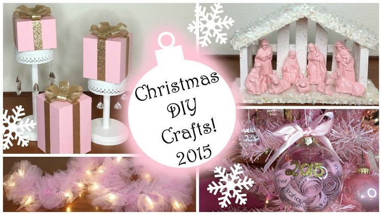 Christmas DIY Crafts 2015! ♡ PART 2 ♡ Pink Christmas Decorations