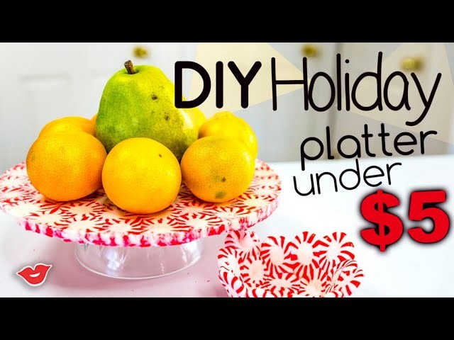 DIY Candy Holiday Platter Under $5 | Alison from Millennial Moms