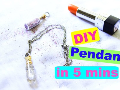 DIY crafts : mini bottle charm. pendant