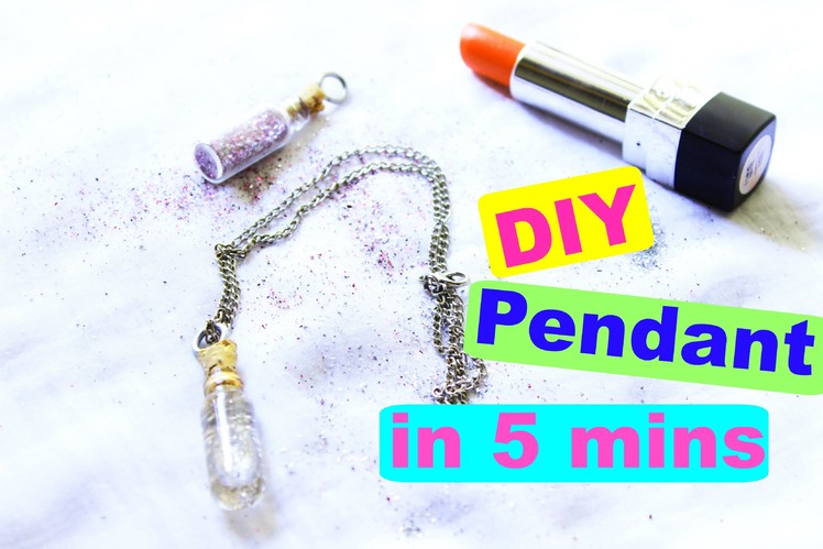 DIY crafts : mini bottle charm. pendant