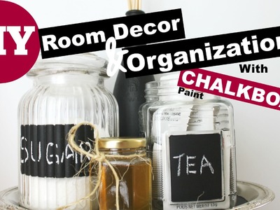 DIY Room Decor & Organization - With Chalkboard Paint!