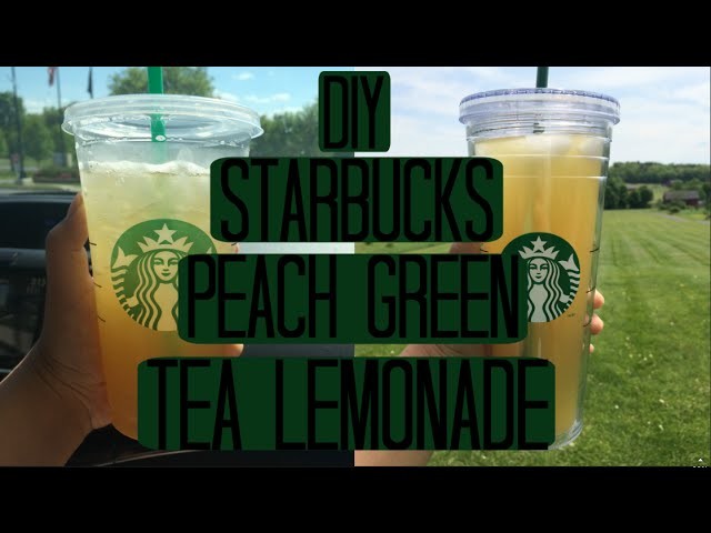 DIY Starbucks Peach Green Tea Lemonade