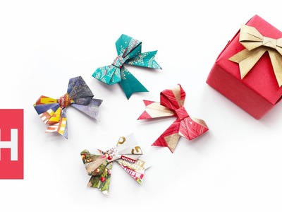 Festive DIY Holiday Gift Bows with @OrigamiTree | GH