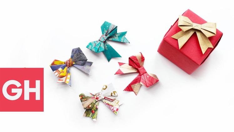 Festive DIY Holiday Gift Bows with @OrigamiTree | GH