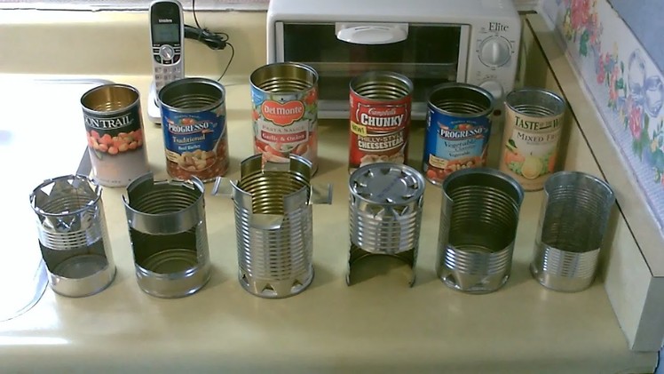 Homemade DIY Hobostoves! - Simple "Steel Can" Cookstoves - w.full instructions (7 complete builds)