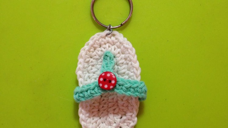 How To Crochet Mini Slipper Key Chain - DIY Crafts Tutorial - Guidecentral