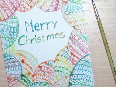 How To Draw A Sparkling Christmas Card - DIY Crafts Tutorial - Guidecentral