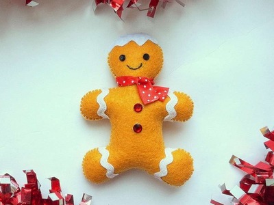How To Make A Felt Gingerbread Man - DIY Crafts Tutorial - Guidecentral
