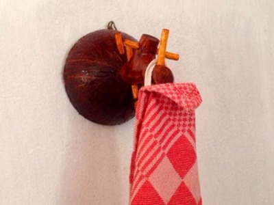 How To Recycle A Coconut Shell Into A DishTowel Holder - DIY Home Tutorial - Guidecentral